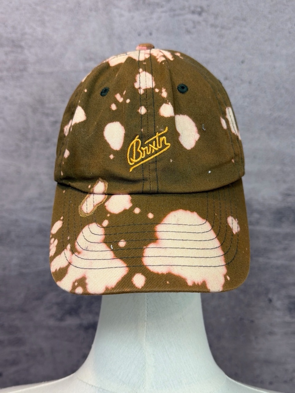 Brixton olive green and Pink tie dye Cap - Picture 2 of 6
